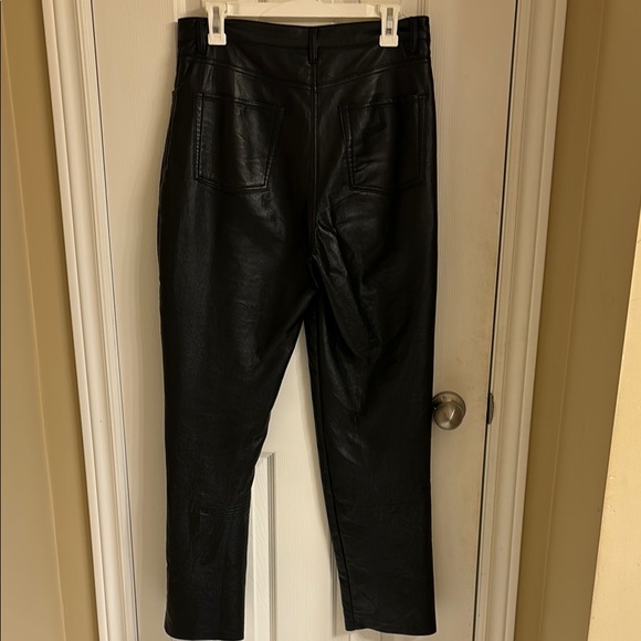 Wilfred Black Glossy Faux Leather Jeans - Picture 3 of 3